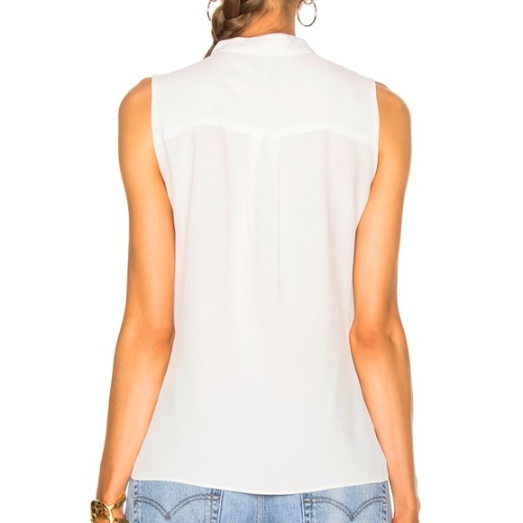 10 Crosby Derek Lam Light Blush Pink Voile Sleeveless Blouse Shell Top size 6 - Picture 15 of 15